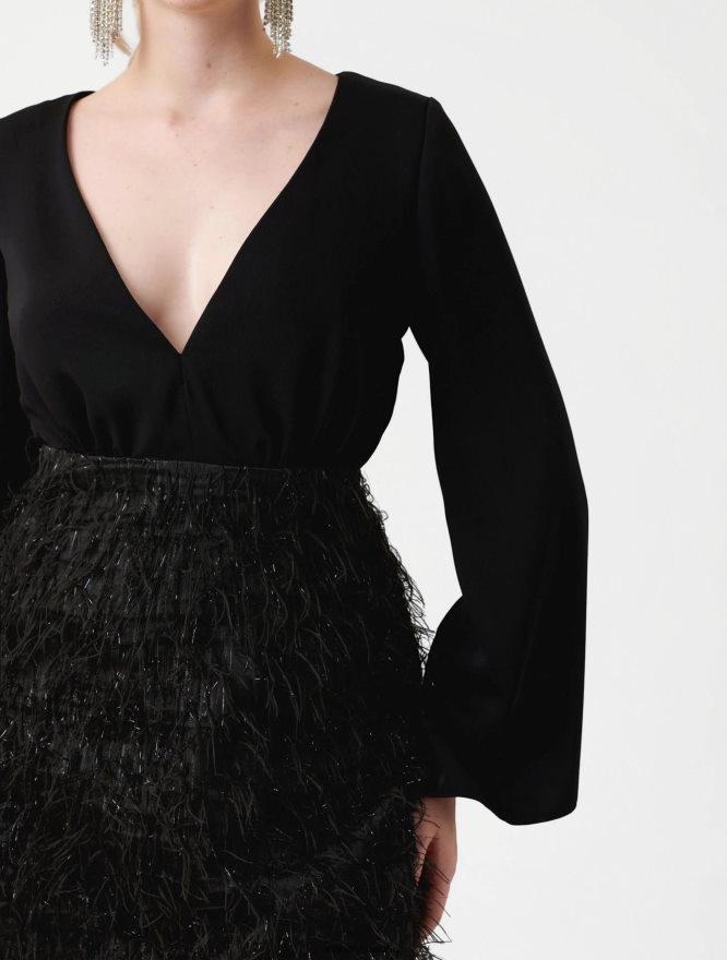 Nana's Canada Black Aurora Mini Dress V06HD23