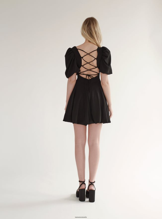 Nana's Canada Black Camille Dress V06HD275