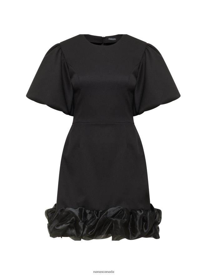Nana's Canada Black Emma Mini Dress V06HD28