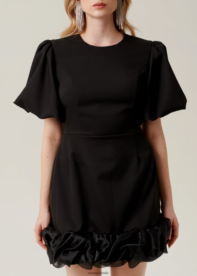 Nana's Canada Black Emma Mini Dress V06HD28