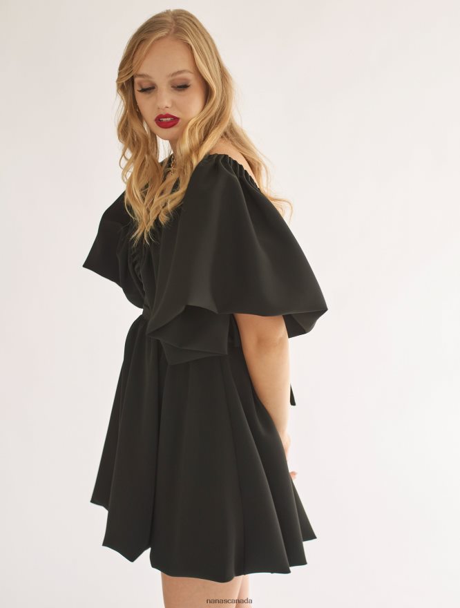 Nana's Canada Black Gaia Dress V06HD224