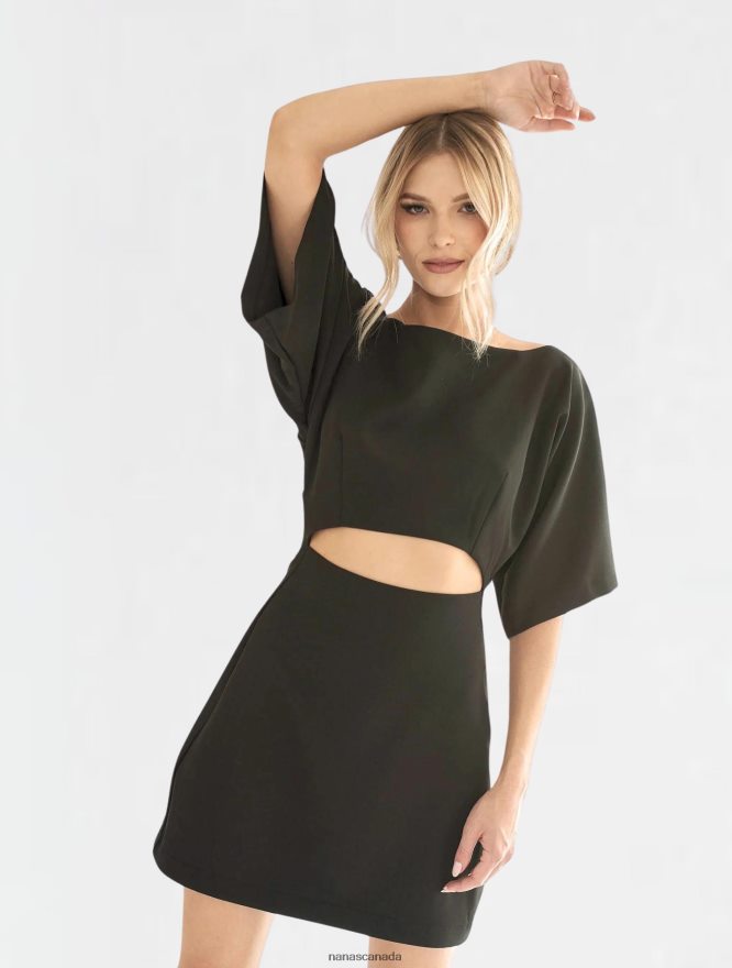 Nana's Canada Black Tessa Dress V06HD226