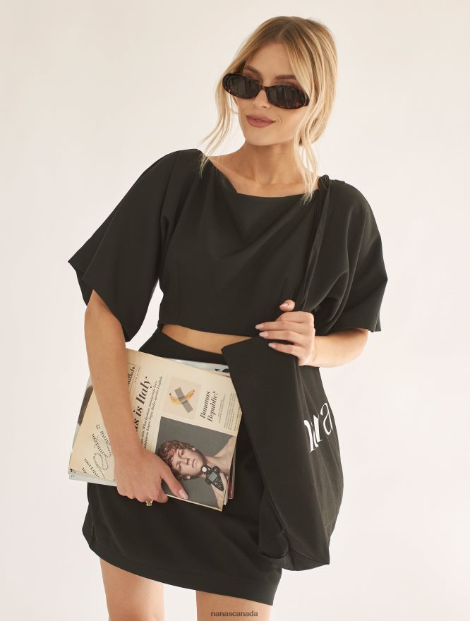 Nana's Canada Black Tessa Dress V06HD226