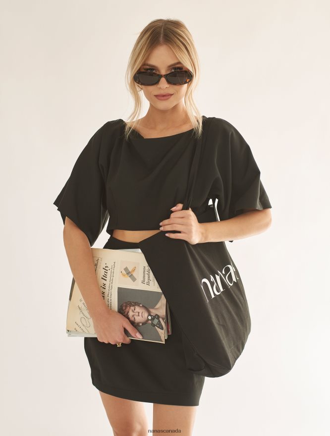 Nana's Canada Black Tessa Dress V06HD226