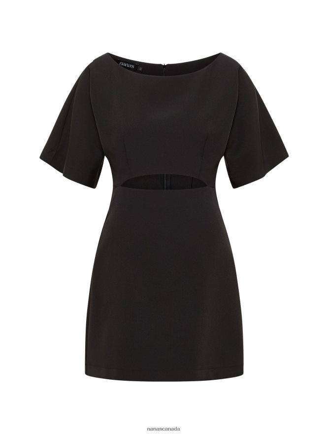Nana's Canada Black Tessa Dress V06HD226
