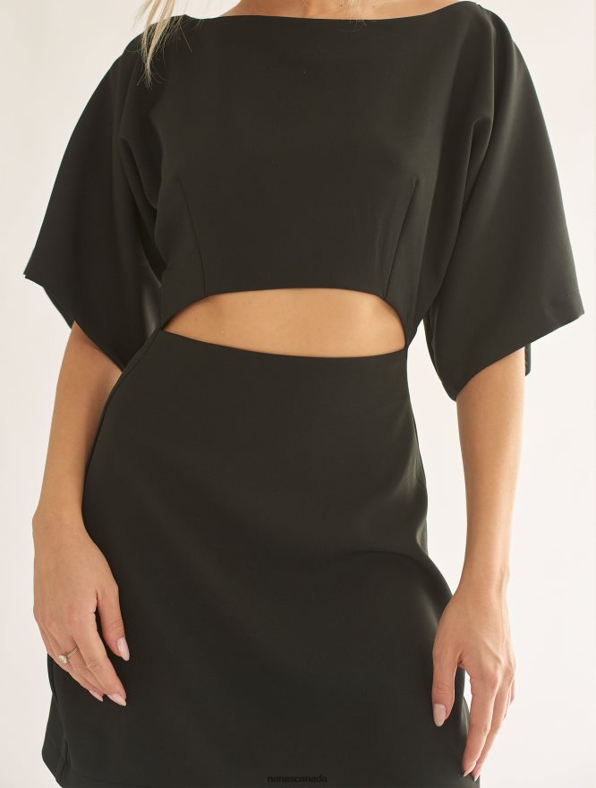 Nana's Canada Black Tessa Dress V06HD226