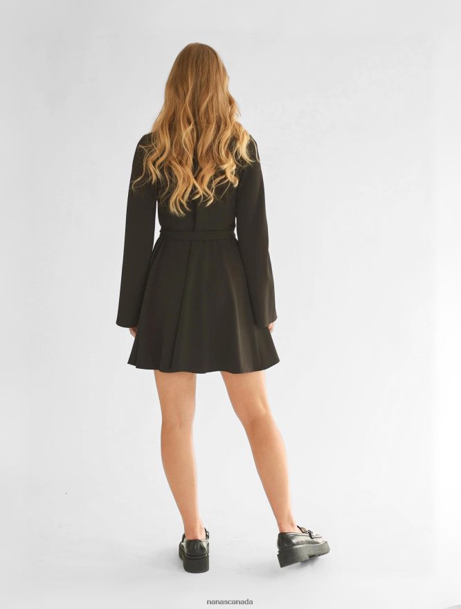 Nana's Canada Black Tina Dress V06HD265