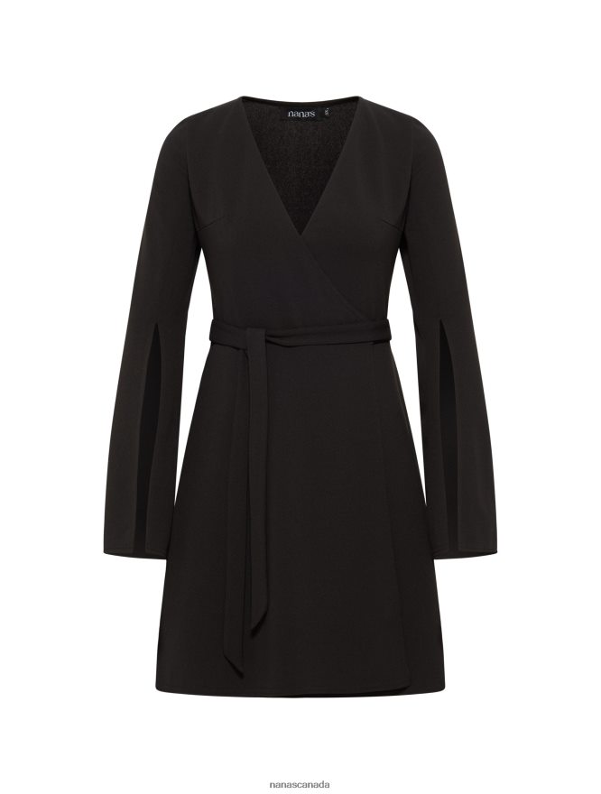Nana's Canada Black Tina Dress V06HD265