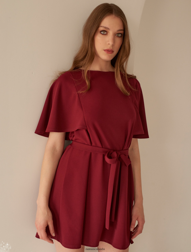 Nana's Canada Classic Burgundy Stella Dress V06HD290