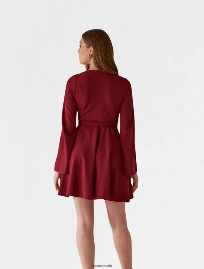 Nana's Canada Classic Burgundy Tina Dress V06HD267