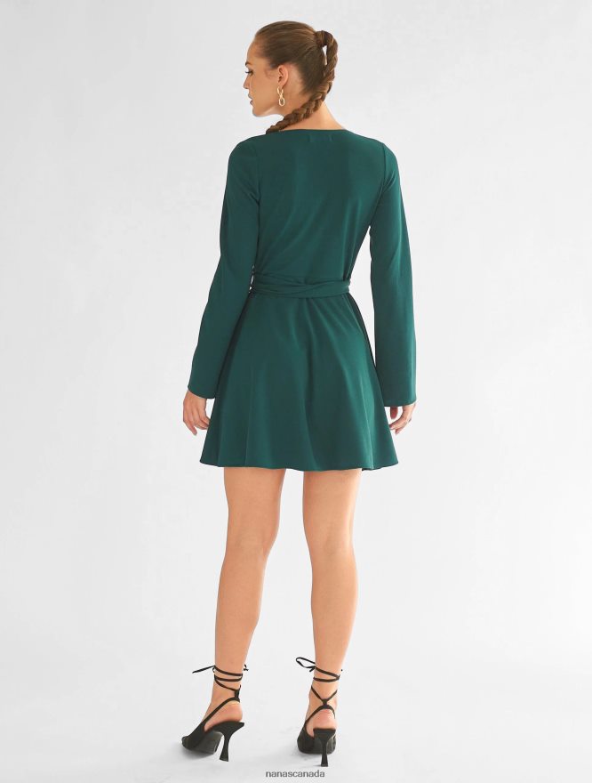 Nana's Canada Emerald Green Tina Dress V06HD264