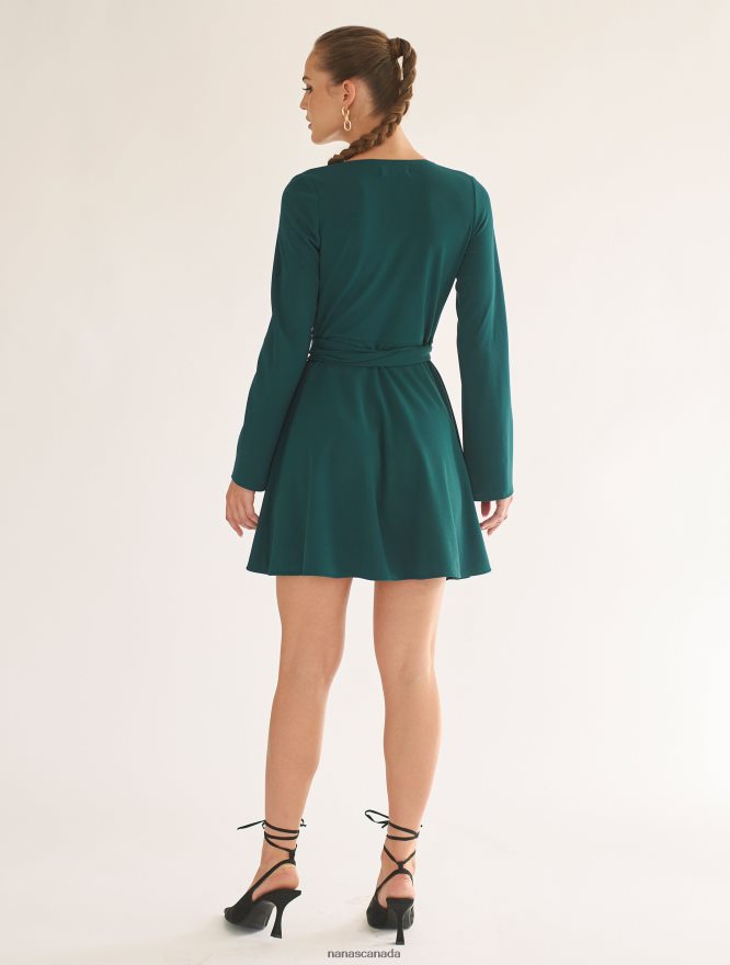 Nana's Canada Emerald Green Tina Dress V06HD264