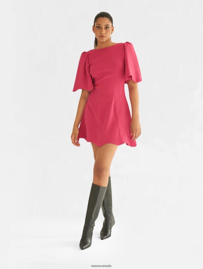 Nana's Canada Neon Pink Bella Dress V06HD268