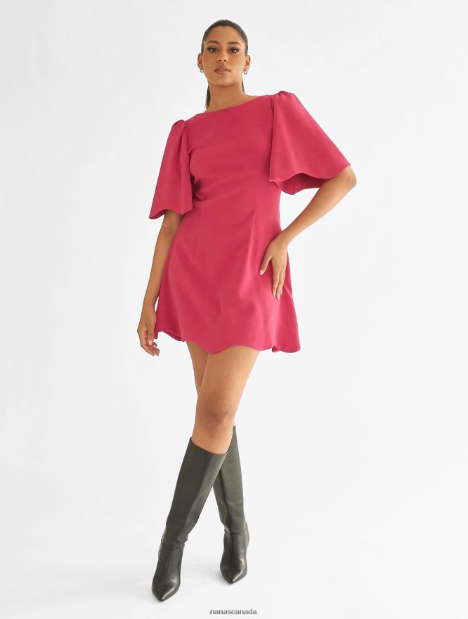 Nana's Canada Neon Pink Bella Dress V06HD268