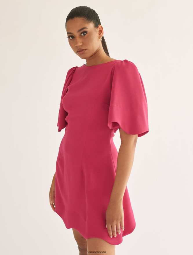 Nana's Canada Neon Pink Bella Dress V06HD268
