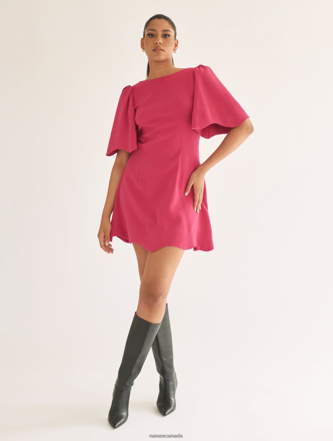 Nana's Canada Neon Pink Bella Dress V06HD268