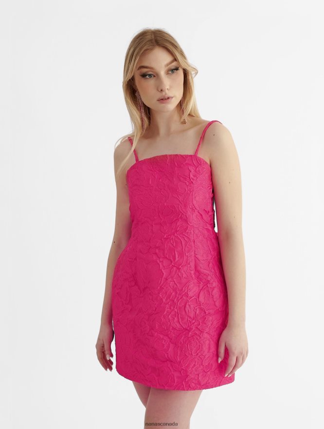 Nana's Canada Pink Rosalie Mini Dress V06HD238