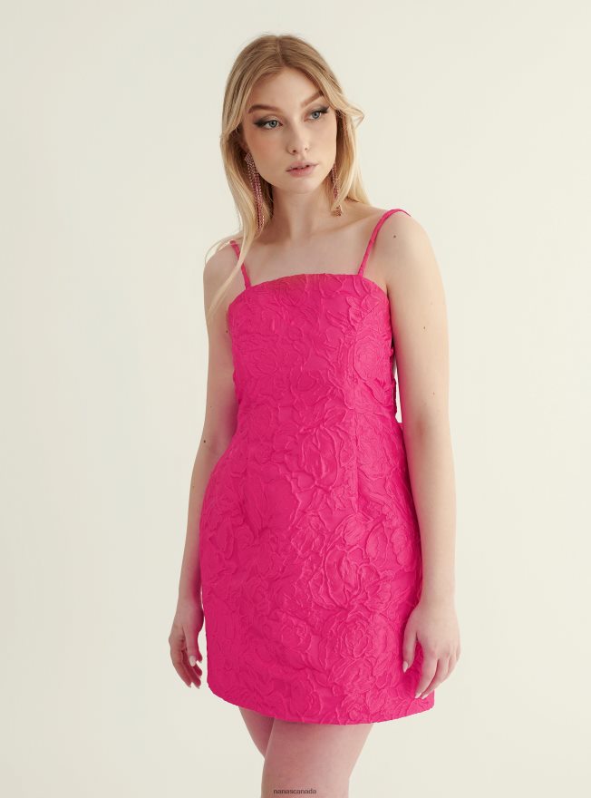 Nana's Canada Pink Rosalie Mini Dress V06HD238