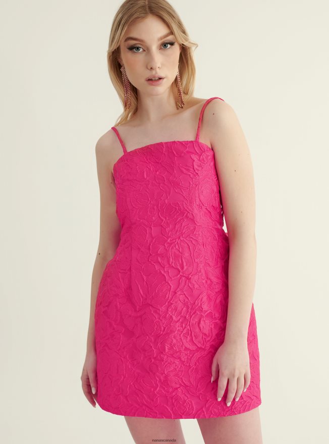 Nana's Canada Pink Rosalie Mini Dress V06HD238