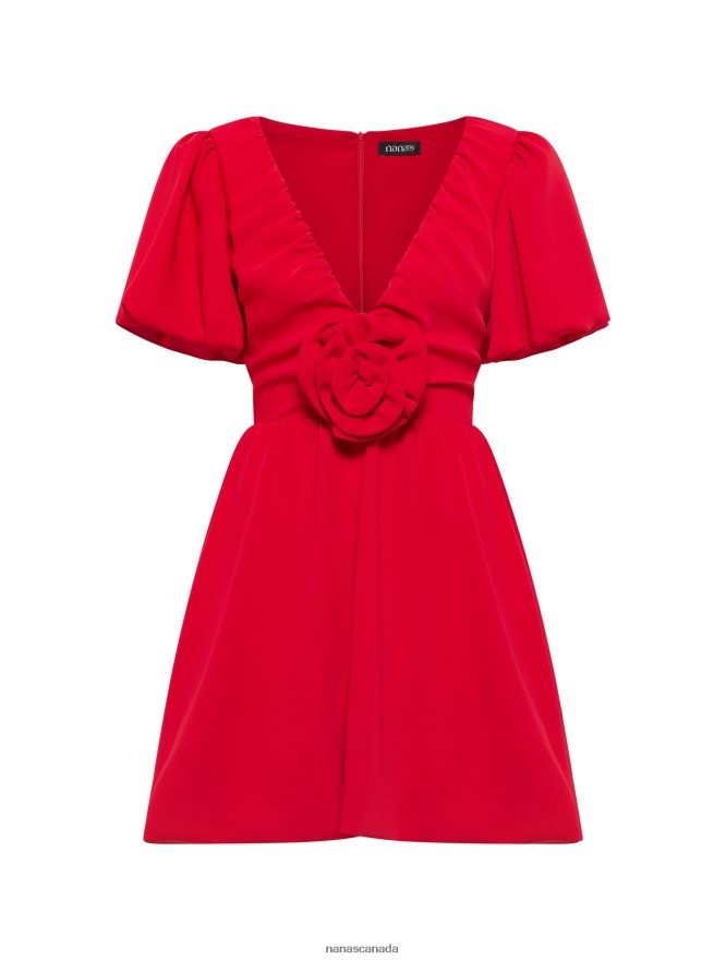 Nana's Canada Red Seraphine Mini Dress V06HD25